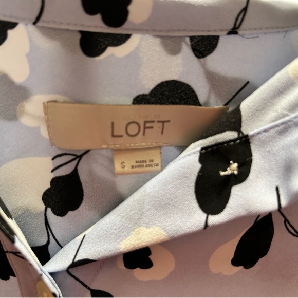 Loft button down sheer blouse, size S - Picture 2 of 3